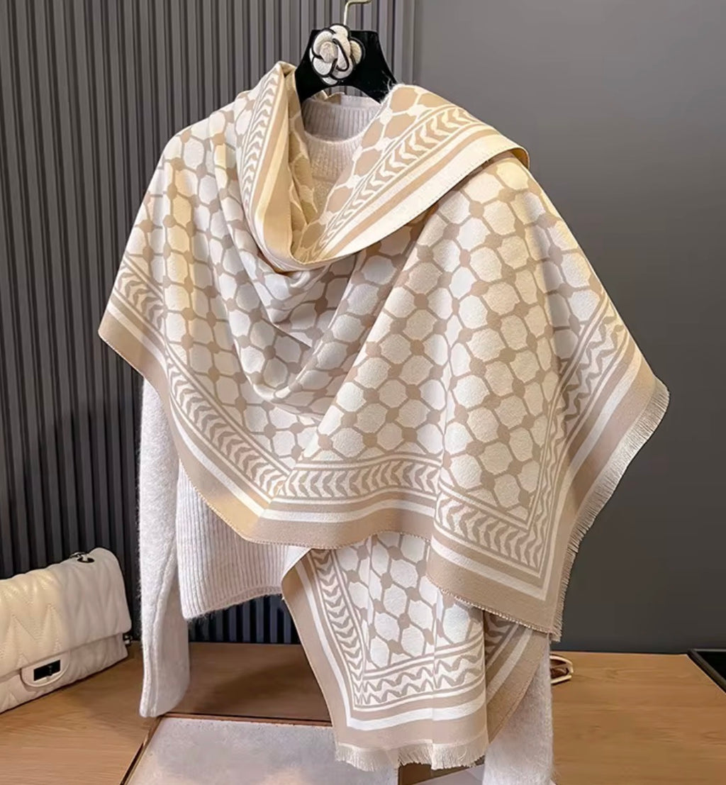 Keffiyeh shawl (double sided)