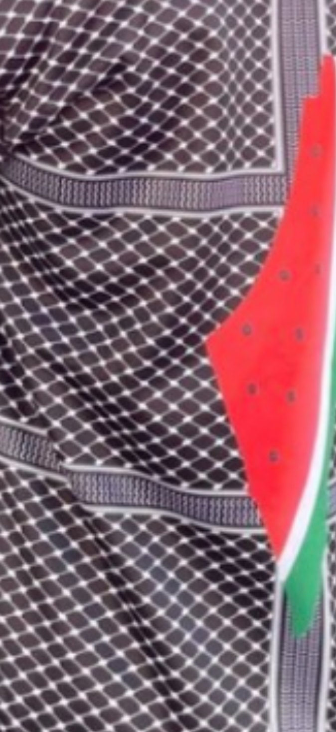 Keffiyeh-inspired zip up jackets with hood