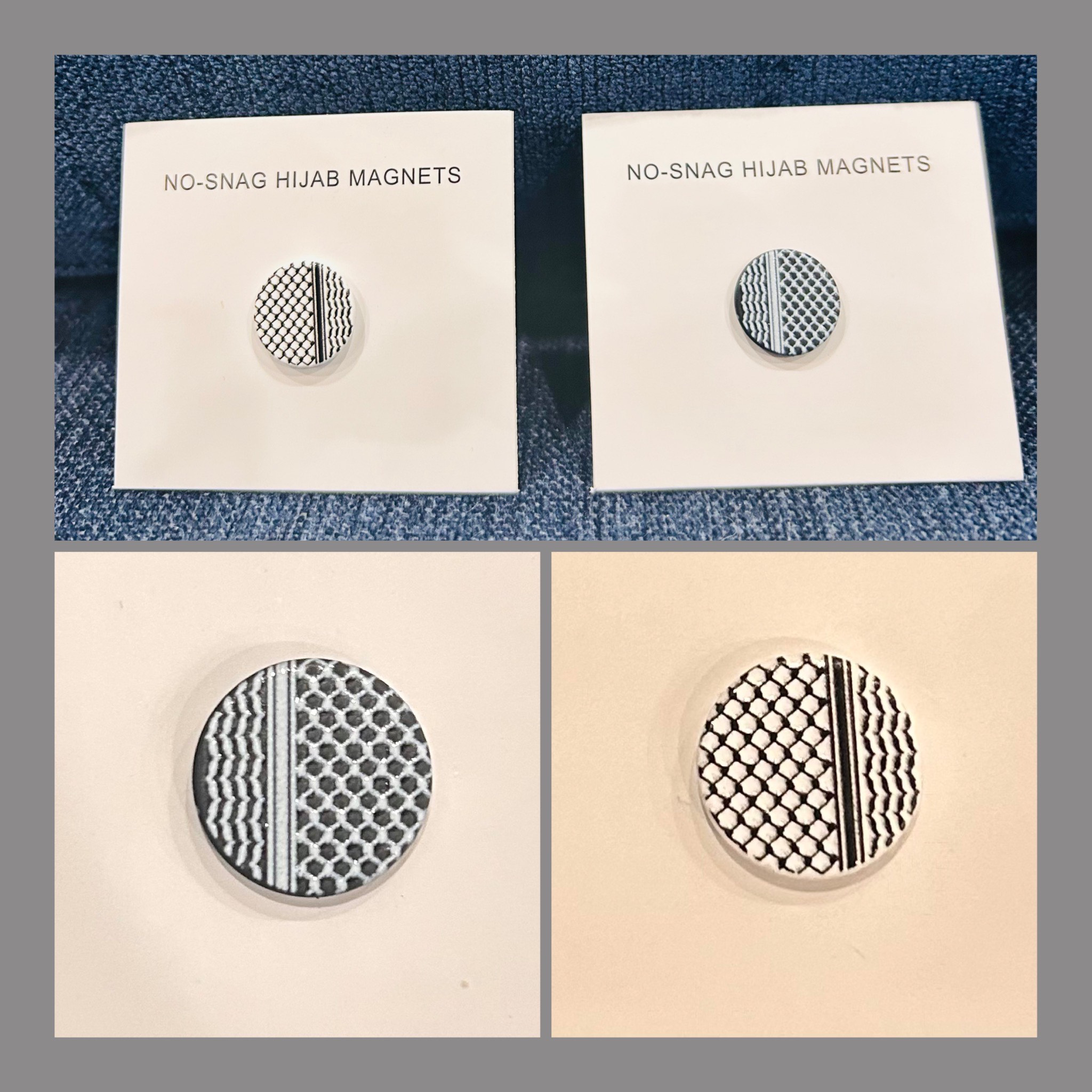 Hijab Magnets - Keffiyeh Pattern